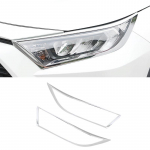 Skirta Toyota RAV4 XA50 2019 2020 2021 2022 2023 2024 hibridinio ABS priekinio priekinio žibinto priekinio žibinto dangtelio apdailos formavimo rėmo lipdukai sidabras
