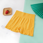 Auk&scaron;tu juosmeniu moteri&scaron;kos jogos kelnės - Sėdmenų pakėlimas, Pilvo palaikymas, &Scaron;ortukų stilius One Size geltona