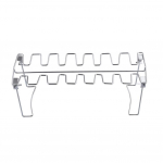 Kepsninė Jautiena Vi&scaron;tienos Blauzdelė Sparnelis Grilis Nerūdijantis Plienas Sulankstomas Blauzdelių Laikiklis Orkaitės Kepimo Stovas su La&scaron;ų Surinkimo Padėklu Įrankiai