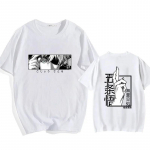 Mados vasaros juokingi anime Satoru Gojo Jujutsu Kaisen mar&scaron;kinėliai Vyri&scaron;ki dideli trumpomis rankovėmis sportiniai laisvalaikio mar&scaron;kinėliai, mink&scaron;ti sportiniai mar&scaron;kinėliai XS pilka spalva