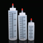 120/350/450 ml plastikinis adatinis svarstyklės suspaudžiamas buteliukas, nepralaidus virtuvėje B