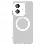 Dėklas dangtelis OPPO A40m OPPO A40m Capas Smūgiams atsparus &scaron;arvuotas skaidrus belaidis įkrovimas žiedinis magnetinis matinis Fundas OPPO A40m For OPPO A40m balta