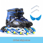 Reguliuojamas riedučių rinkinys pradedantiesiems vaikams Large (37-42 adjustable)