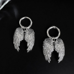 Nuimami metaliniai angelo sparnai Martin tipo batų sagtys dekoratyvinis pakabukas Martin tipo batų aksesuarai Y2K vakarėlio papuo&scaron;alai