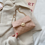 Tinklinis pečių krep&scaron;ys moterims, PU odinis skersinis krep&scaron;ys, moteri&scaron;kas prabangus grandininis &bdquo;Messenger Pack&ldquo; rankinė ir piniginė 22*5*15cm