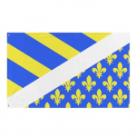 Drapeau - Oise - 64 x 96 cm - Poliesteris - Įspūdis tiesiojoje / atvirk&scaron;čiai - &OElig;illets en fer