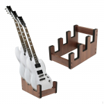 Elektrinės gitaros stovas 3 gitaroms, ekspozicinis stalas namams, studijai, scenai, medinis