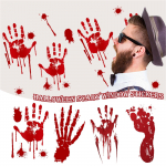 Helovino sienų lipdukai Blood Zombies Langų stiklo dekoravimo sienų lipdukai