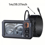 Pramoninis endoskopas su lempa, 8 mm endoskopinė kamera 4,3 colio LCD ekranas, tinka automobilių vamzdžiams, kanalizacijai, sienoms, drenažui, namų dekoravimo įrankiai Black - 39.4 inches