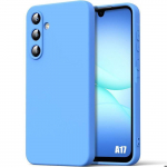Coque de Protection - BOOLING - Samsung Galaxy A17 4G/5G - Silicone Liquide Slim Anti-Rayures - Bleu