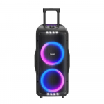 Ne&scaron;iojama vakarėlių kolonėlė Tronsmart Halo 300 240 W galia 20 val. grojimo laikas mikrofono gitaros įvestis IPX4 atspari purslams individualizuojamas ap&scaron;vietimas