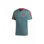 Adidas Fc Bayern Futbolo Treniruočių Trumpomis Rankovėmis Mar&scaron;kinėliai Vyri&scaron;ki Vir&scaron;utiniai Drabužiai Giliai Mėlyni-Žali CW7263 S