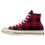 Beyond Retro x Converse Chuck 70 High Perdirbti Flaneliniai Unisex Sportbačiai Raudoni Juodi Nepriekai&scaron;tingi A05312C 36.5