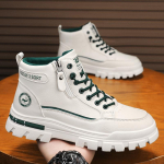 Vyri&scaron;ki vintažinio stiliaus sniego batai - kasdieniai vidutinio ilgio žieminiai batai su rai&scaron;teliais, apvaliu priekiu ir patvariu PVC padu, žieminiai batai 43