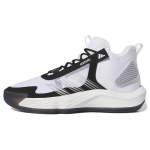 Adidas Adizero Select Madingi Universalūs Neslystantys Patvarūs Lengvi Vidutinio Auk&scaron;čio Krep&scaron;inio Batai Unisex Sportbačiai Balti Juodi Sidabriniai IE9322 40⅔