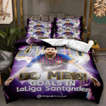 Ronaldo Messi 3D spaudos futbolo žvaigždės antklodės užvalkalo ir pagalvės užvalkalo rinkinys 140x200cm