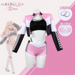 Anime My Dress Up Darling Marin Kitagawa Cosplay Kostiumas Perukas Lenktynių Kostiumas Rekvizitas &Scaron;auni Mergaitė Gatvės Apranga Suknelė Helovino &Scaron;ventės Apranga M