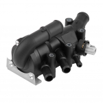 1149617 Automobilio variklio au&scaron;inimo skysčio vandens i&scaron;leidimo termostatas su korpuso mazgu Ford Fiesta V 1.3