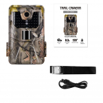 Lauko 36MP takoskaitiklio kamera 2.7k 120 aptikimo diapazonas IP66 atspari vandeniui Nėra &scaron;vytėjimo naktinio matymo laukinės gamtos stebėjimo spąstai Žaidimų kamera HC-900A