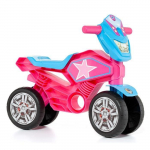 Trotteur Moto Rose pour B&eacute;b&eacute; - MOLTO - My 1st Molto Cross Star - Hauteur 27cm - Stabilit&eacute; Maximale rožinė