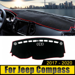 &bdquo;Jeep Compass 2017 2018 LHD&ldquo; automobilio prietaisų skydelio apsauginis dangtelis nuo saulės, vengti lengvų pagalvėlių, apsaugančių nuo UV spindulių, neslystančių kilimėlių Blue Side