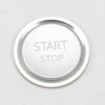 Automobilio lipdukai, skirti Peugeot 5008 3008 408 508 2008 308 4008 Variklio užvedimo stabdymo uždegimo mygtuko žiedo dangtelio automobilio stiliaus lipdukas sidabras