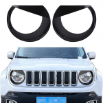 Pikti Žvilgsniai Priekinių Žibintų Apdailos Rėmeliai Jeep Renegade 2015 2016 2017 2018 (Juoda)