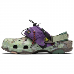 Bodega x Crocs All-Terrain NICT-TECH klumpės Neslystančios ir atsparios dilimui basutės Unisex Violetinės Žalios 37-38