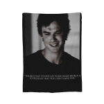 Damonas Salvatore Vampire Diaries Antklodės Flanelinės Tekstilės Dekoras Daugiafunkcinis &Scaron;iltas Pledas Lovai Kelionei Pliu&scaron;inis Plonas Antklodė 30x40in
