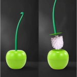 1vnt raudonas tualeto &scaron;epetys Creative Lovely Cherry Shape tualeto &scaron;epetėlių laikiklio rinkinys tualeto laikiklio vonios kambario priedai oranžinė