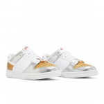 Nike Moteri&scaron;ki Dunk Low SE Sidabriniai Auksiniai Metaliniai DH4403-700 EU 36.5 metalo aukso spalvos/balta