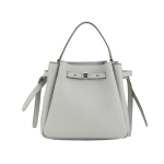 Tory Burch Romy Reguliuojamas Nuimamas Peties Dirželis Mai&scaron;elis Kibiras Moteri&scaron;kos Rankinės Pilka 166982-021 Basic Set (Bag+Dust Bag)