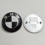 2 vnt. Anglies Pluo&scaron;to Logotipas Automobilio Priekinės Variklio Dangčio Emblema Dangtelis Galinio Kamieno Ženklelis BMW E90 E30 E36 E39 E46 E60 G20 G30 M3 M5 Priedams 74CM 82CM juoda balta spalva