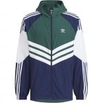 adidas Adicolor Vėjo Striukė Retro Spalvų Bloko Sportinė Striukė su Gobtuvu JM7261 XL