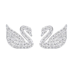 Swarovski gulės Rhodium dengti auskarai Moteri&scaron;ki auskarai Balti 5161256 Box (Random Color)