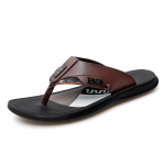 WAERTA Visi&scaron;kai nauji vasariniai vyri&scaron;ki paplūdimio &scaron;lepetės Madingi odiniai laisvalaikio batai Vyri&scaron;ki paplūdimio &scaron;lepetės Vyri&scaron;ki plok&scaron;čiapadžiai Lauko vėsūs sandalai 38 ruda