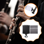 Instrumentų lapų laikiklis Mar&scaron;o orkestrui Klarneto Lyros stovas Studijinis natų stovas white