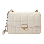 Michael Kors MK Soho Dygsniuota Avikailio Pečių Crossbody Rankinė Didelė Moteri&scaron;ka Rankinė &Scaron;viesiai Kreminė 30F0L1SL4L-289 Basic Set (Bag+Dust Bag) white