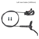 MEROCA M4 MTB Bike Hydraulic Brake 4 piston mtb brakes bike hydraulic disc brake MT420 Cycling accessories for mountain bike Left rear black