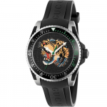 Gucci YA136318 Dive siuvinėjimas Tigras Juodas ciferblatas Vyri&scaron;kas laikrodis 40mm juoda