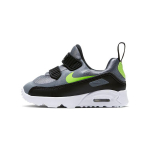Nike Air Max Tiny 90 amortizuojantys žemi bėgimo bateliai Juodi Sidabriniai Kūdikiams ir Mažiems Vaikams 881924-019 23.5