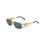 Celine Metaliniai stačiakampiai akiniai nuo saulės Unisex akiniai nuo saulės Auksiniai CL40325U30N Basic Packaging-Eyeglass Case+Box