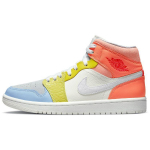 Nike Air Jordan 1 Mid To My First Coach Moteri&scaron;ki kedai Balti Sail &Scaron;viesiai Citrininiai DJ6908-100 38.5 white