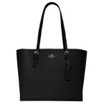 Coach Mollie Madinga vientisos spalvos odinė rankinė su metaliniu logotipu Moteri&scaron;kos rankinės Juoda 1671-IMF2L Basic Set (Bag+Dust Bag)