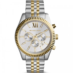 Michael Kors MK8344 Lexington dviejų tonų vyri&scaron;kas laikrodis 45mm auksas