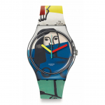 DVI MOTERYS LAIKO GĖLES Laikrodis New Gent SUOZ363 [Swatch] LEGER'S juoda