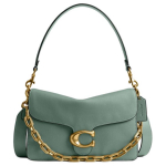 Coach Chain Tabby 26 Metalinis Logotipas Grandinėlės Peties Rankinė Moteri&scaron;ka Peties Rankinė Pilkai Žalia CY919-B4SG Basic Set (Bag+Dust Bag)
