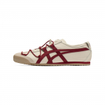Onitsuka Tiger Mexico 66 Viny Minimalistiniai Universalūs Kasdieniam Ne&scaron;iojimui Suvarstomi Gyvenimo Būdo Laisvalaikio Batai Unisex Kedai Smėlio Spalvos Raudoni 1183C577-201 42