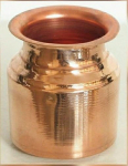 Nirmal Ganga gryno vario Kalash Lota rinkinys 250 ml &ndash; Tradicinis varinis puodų rinkinys puja ceremony, 1 vnt. brown