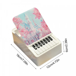 Taylors Pianino Kalendorius 2025 Mini Pianino Kalendorius Staliniams Papuo&scaron;alams su 32 Muzikos Kalendoriaus Kortelėmis Dainos Dovana Gerbėjams balta